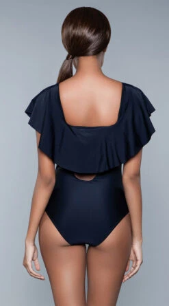 Be Wicked Maricela Flutter One Piece Swimsuit -Be Wicked Sales BW 1969 back 2020JUN23576