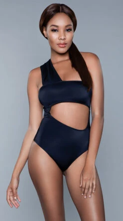 Be Wicked Kennedy One Piece Swimsuit -Be Wicked Sales BW 1973 black front 2020JUN23576