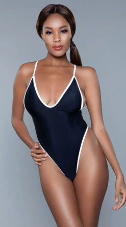 Be Wicked Payton Thong One Piece Swimsuit 19 Be Wicked Payton Thong One Piece Swimsuit -Be Wicked Sales BW 1981 black front3 2020JUN23576