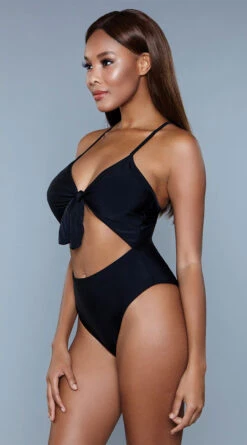 Be Wicked Delaney One Piece Swimsuit -Be Wicked Sales BW 1983 black side 2020JUN23576