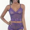 Flirty Lace Cami Set -Be Wicked Sales EC 72158 PURPLE PINK FS 2023MAY
