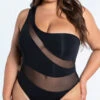 Plus Size Seychelles One Piece Swimsuit -Be Wicked Sales ES 6599X BLK 3 YANDY PS02172022