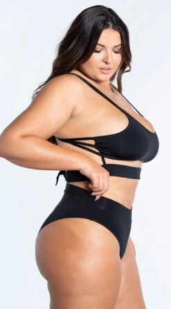 Plus Size Aitutaki Lagoon Bikini Swimsuit -Be Wicked Sales ES 6604X BLK 5 YANDY PS02172022