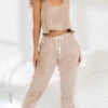 Neutral Aesthetic Pajama Set -Be Wicked Sales ES 7459 Mocha F2022OCTOBER53463