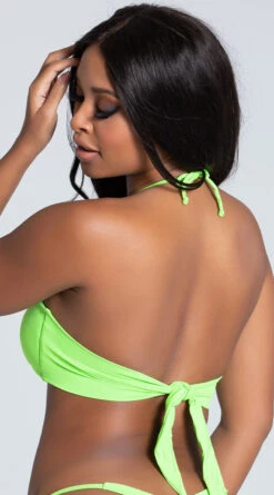 Yandy Twisted Bandeau Bikini Top -Be Wicked Sales EY 3528T top neon green PS11062019 9 Edit