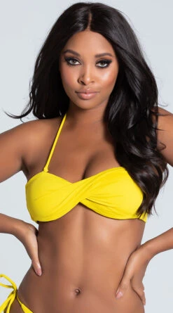 Yandy Twisted Bandeau Bikini Top -Be Wicked Sales EY 3528T top yellow PS11062019 3 2 Edit Edit