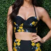 Yandy High Waisted Golden Rose Bikini Bottom -Be Wicked Sales EY 3802T 3802B PS08232017