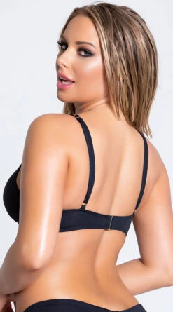 Yandy Morganite Glow Peek-A-Boo Bikini Top -Be Wicked Sales EY 4031T TOP BLACK PS04042019 20