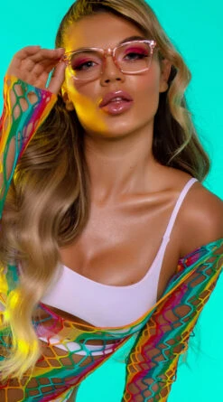 Yandy Morganite Glow Peek-A-Boo Bikini Top -Be Wicked Sales EY 4031T TOP PRIDE PS05292020 2