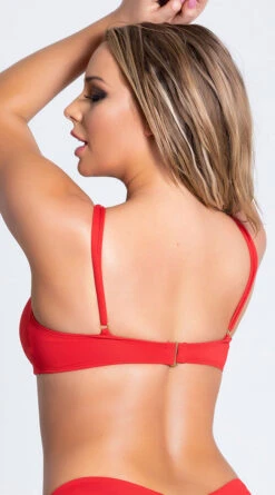Yandy Morganite Glow Peek-A-Boo Bikini Top -Be Wicked Sales EY 4031T TOP RED PS04042019 11