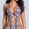 Yandy Slither & Slay Halter Monokini 1 Yandy Slither & Slay Halter Monokini -Be Wicked Sales EY 4054 SNAKE PS01292020 3