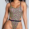 Yandy Cheetah Yourself High Cut One Piece Swimsuit 1 Yandy Cheetah Yourself High Cut One Piece Swimsuit -Be Wicked Sales EY 4173 GREEN PS01282020 1
