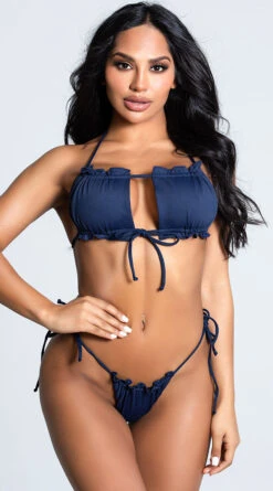 Yandy Stay Current Bikini Bottom -Be Wicked Sales EY 4208T 4208B NAVY 3 PS12172020
