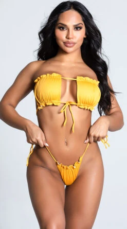 Yandy Stay Current Bikini Bottom -Be Wicked Sales EY 4208T 4208B YELLOW 2 PS12172020