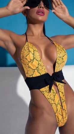 Yandy Golden Hour Cobra One Piece Swimsuit -Be Wicked Sales EY 4217 PS12182020 EDS 088