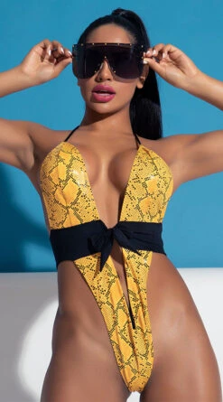 Yandy Golden Hour Cobra One Piece Swimsuit -Be Wicked Sales EY 4217 PS12182020 EDS 104