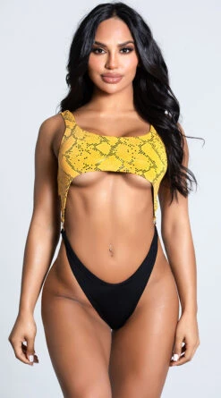 Yandy Serpent In The Sand One Piece Swimsuit -Be Wicked Sales EY 4219 YELLOW 1 UPDATED PS12172020
