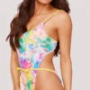 Yandy Old Habits Dye Hard One Piece Swimsuit -Be Wicked Sales EY 4223 YANDY ONE PIECE SWIMSUIT RAINBOW TIE DYE 1378