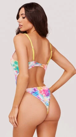 Yandy Old Habits Dye Hard One Piece Swimsuit -Be Wicked Sales EY 4223 YANDY ONE PIECE SWIMSUIT RAINBOW TIE DYE 1385