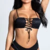 Yandy Seas The Day Bikini Bottom -Be Wicked Sales EY 4236T 4236B BLACK 2 PS12172020