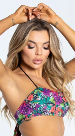 Yandy Tropical Oasis Bandeau Bikini Top -Be Wicked Sales EY 4300T TOP LEO 5 YANDY PS02172022 copy