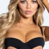 Yandy Peekaboo Basic Underwire Bikini Top -Be Wicked Sales EY 4325T TOP BLK 1 YANDY PS02172022 copy