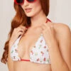 Yandy White Blossoms String Bikini Top -Be Wicked Sales EY 4330T WHITE 1586 yandy PS05312022