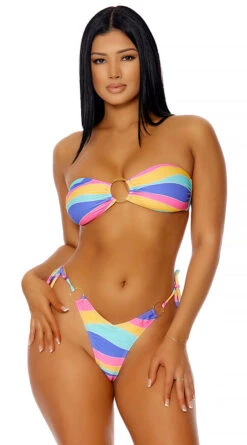 Forplay Antigua Rainbow Thong Bikini -Be Wicked Sales FP 442308 PIT 1 2022MARCH47755