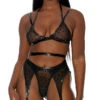 Forplay Wild At Heart Lingerie Set -Be Wicked Sales FP 772110 black alt1 lg 2022JULY49835