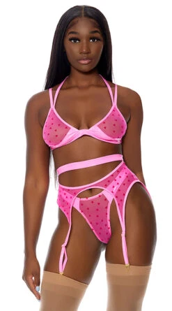 Forplay Wild At Heart Lingerie Set -Be Wicked Sales FP 772110 pink alt1 lg 2022JULY49835