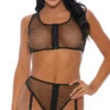 Forplay Zipper Fishnet Bra Set 2 Forplay Zipper Fishnet Bra Set -Be Wicked Sales FP 779390 black alt1 lg 2019JAN