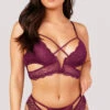 Mila Sensual Lace Bra Set 2 Mila Sensual Lace Bra Set -Be Wicked Sales OL 40 11181 LACE BRA SET PURPLE 2002