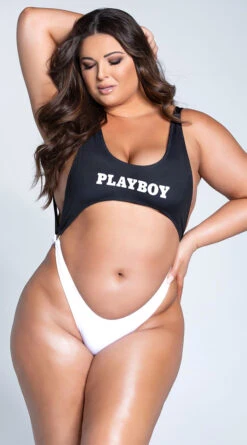 Playboy Plus Size Easy Like 80's One Piece -Be Wicked Sales PB 4187X 5 YANDY PS03242021