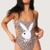 Playboy Leopard Vibes One Piece Swimsuit -Be Wicked Sales PB EY4339 MULTI F 2 2022JUNE48744