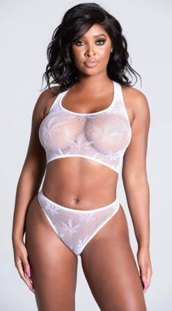 Don't Leaf Me Bra Set -Be Wicked Sales PL 23071 WHITE 1 PS01182021