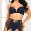 Nora Exquisite Lace Bra Set 1 Nora Exquisite Lace Bra Set -Be Wicked Sales ST 11093 BLUE F 2020APR19375