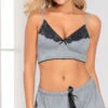 Grey Area PJ Short Set -Be Wicked Sales ST 11129 GREY F 2020APR19375