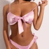 Yandy Gift Of Satin Bra Set -Be Wicked Sales YDR YNDY 0011 BRA PANTY SET PINK 01172023 1252