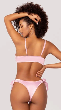 Yandy Gift Of Satin Bra Set -Be Wicked Sales YDR YNDY 0011 BRA PANTY SET PINK 45