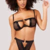 Yandy For The Likes Bra Set -Be Wicked Sales YO 40 11776 BRA SET BLACK 4597
